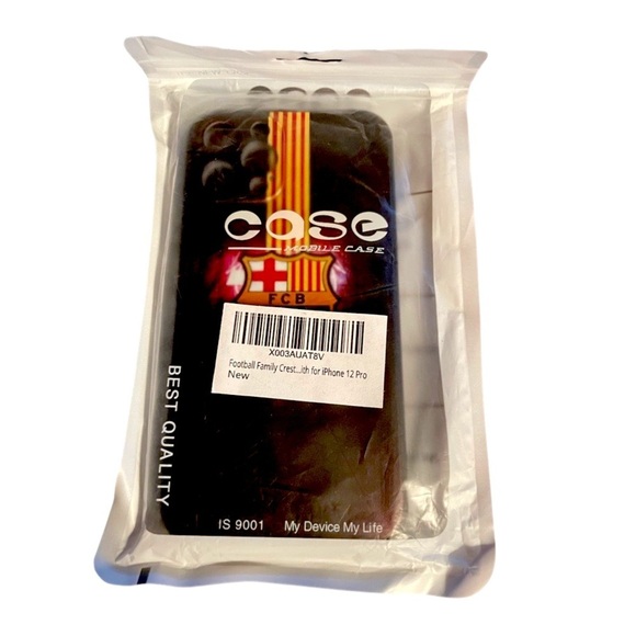 BARCELONA soccer logo crest iPhone 12 Pro gel case NWT - Picture 4 of 5
